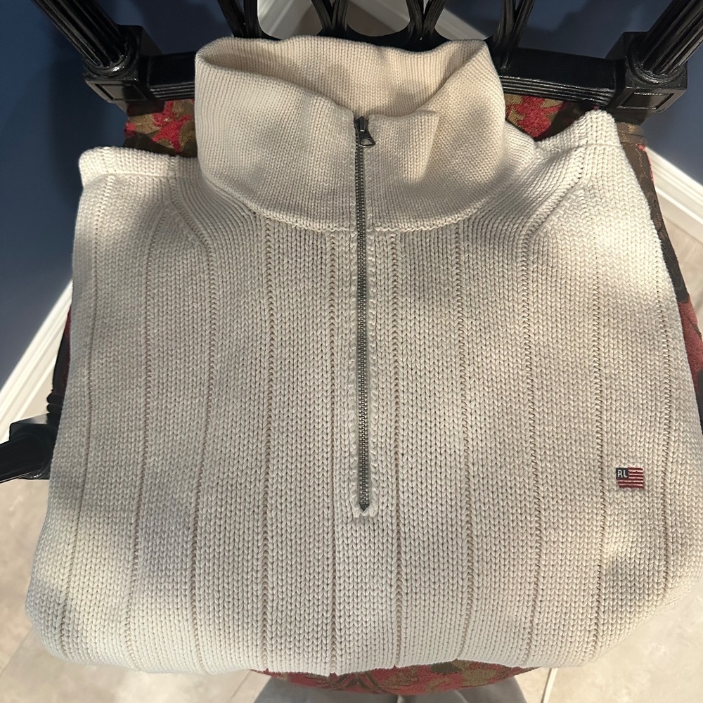 Ralph Lauren quarter zip sweater size xl